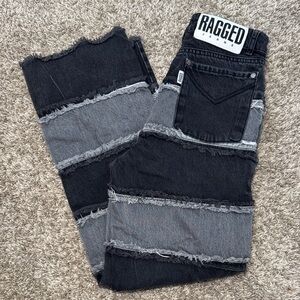 Ragged Priest CHARCOAL SHREDDER
Wide Leg Patchwork Panel